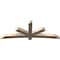Ekena Millwork Alberta Smooth Timber Gable Bracket, Douglas Fir, 96"W x 36"H x 5 1/2"D x 5 1/2"F, 9/12 Pitch GBW096X36X0606ALB00SDF - alternate 2